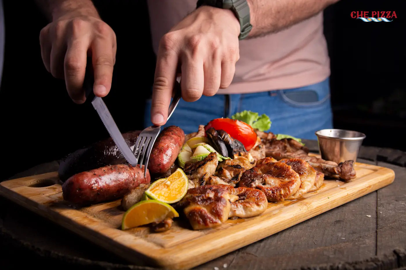 Parrilla argentina en Che Pizza CR